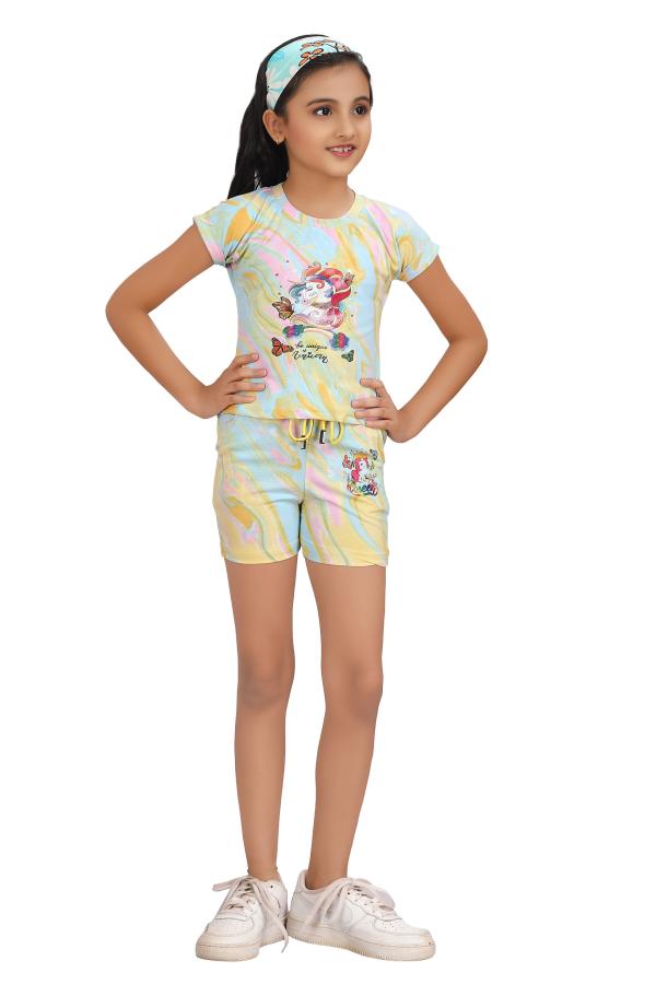 Mix Colour Printed Code Set For Girls
