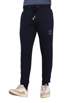 Navy Blue Ripped Track Pant  For Men