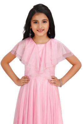 Pink Party Wear Gown For Girls