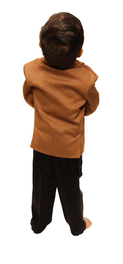 Light Brown Coat Suit For Boys