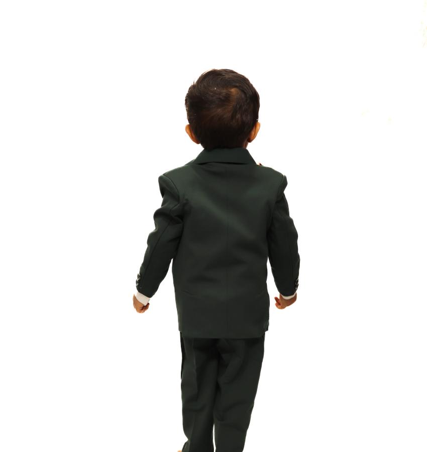 Green Coat Suit For Boys