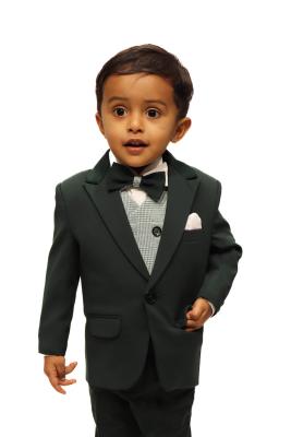 Green Coat Suit For Boys