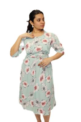 Pista  Floral Print Casual Middy For Women