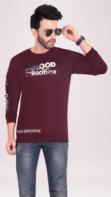 Maroon Full Sleeves Sweatshirt For Men