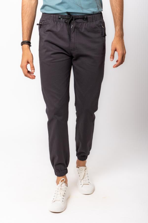 Dark Grey Casual Jogger Pants For Men