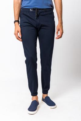 Navy Blue Casual Jogger Pants For Men