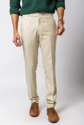 Cream Formal Trouser For Men