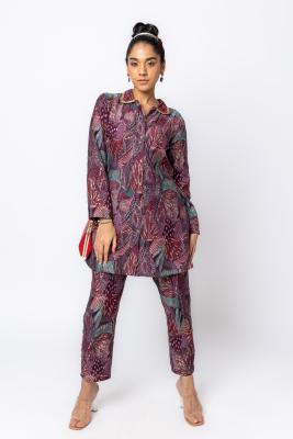 Majanta Multi Printed Suit Kurti Top & Pant Co-Ord Set For Women
