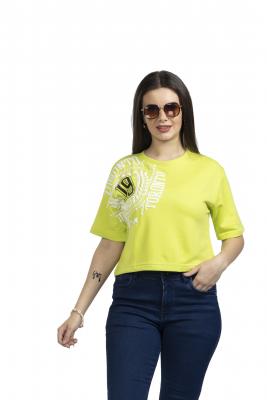 Green Crop T-Shirt For Women